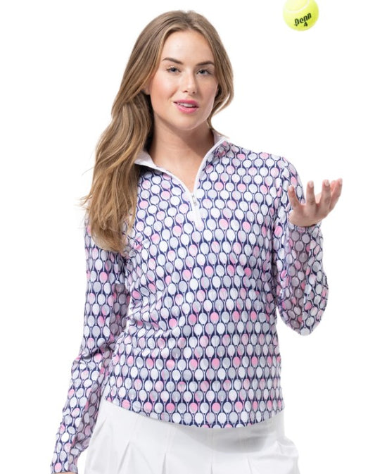 SanSoleil SolCool Longsleeve Print Mock (Multiple Colors)