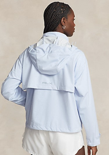 Ralph Lauren RLX ECO RIPSTOP 2.5 LAYER POLY RAIN JACKET W/ REMOVABLE HOOD