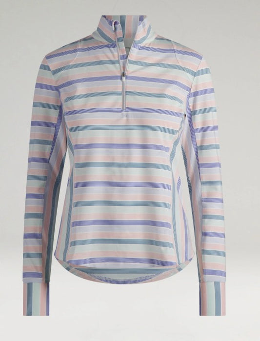 ZERO RESTRICTION RENAE LONG SLEEVE ZIP MOCK (MULTIPLE COLORS)