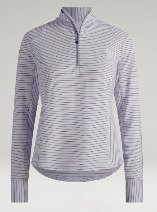 ZERO RESTRICTION RENAE LONG SLEEVE ZIP MOCK (MULTIPLE COLORS)