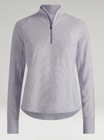 ZERO RESTRICTION RENAE LONG SLEEVE ZIP MOCK (MULTIPLE COLORS)