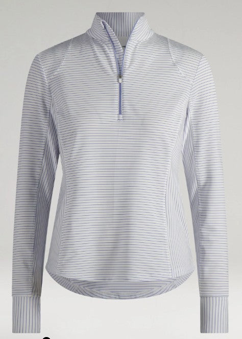 ZERO RESTRICTION RENAE LONG SLEEVE ZIP MOCK (MULTIPLE COLORS)