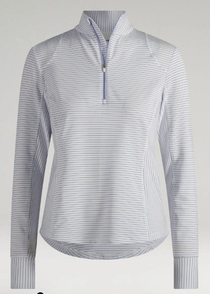 ZERO RESTRICTION RENAE LONG SLEEVE ZIP MOCK (MULTIPLE COLORS)