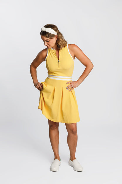 CALLIOPE GOLF Rae Sleeveless Racer Back Dress 34" (Multiple Colors)