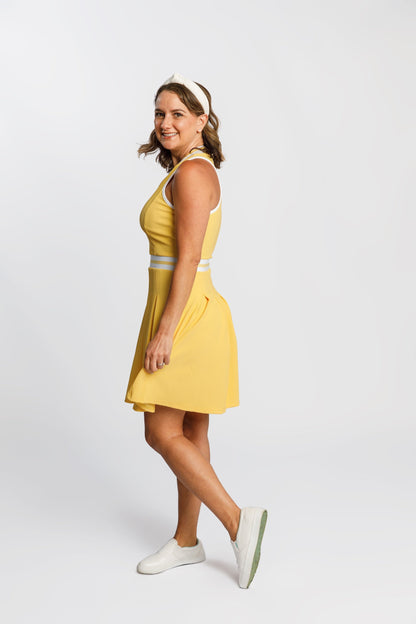 CALLIOPE GOLF Rae Sleeveless Racer Back Dress 34" (Multiple Colors)