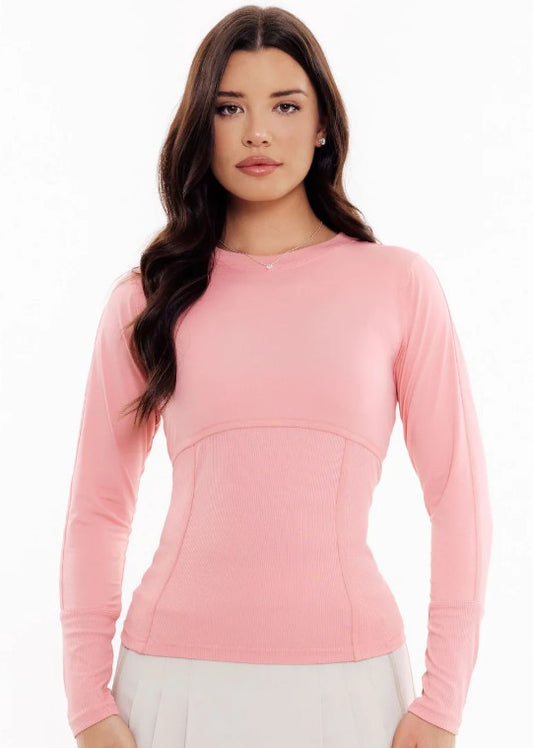 GG BLUE ROSEWOOD Rib Long Sleeve