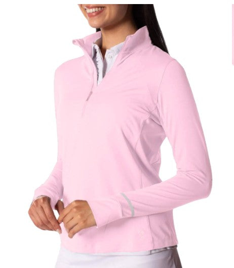 Golftini Long Sleeve Zip Fabulous Mock Pullover (Multiple Colors)