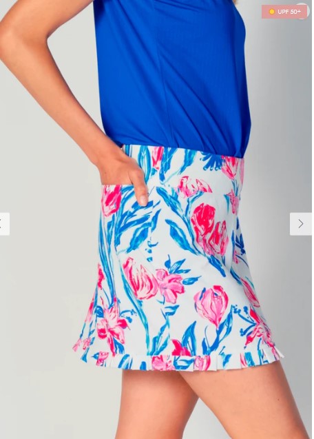 G Lifestyle Spring Ruffle Short 14.5" Skirt (Multiple Patterns)
