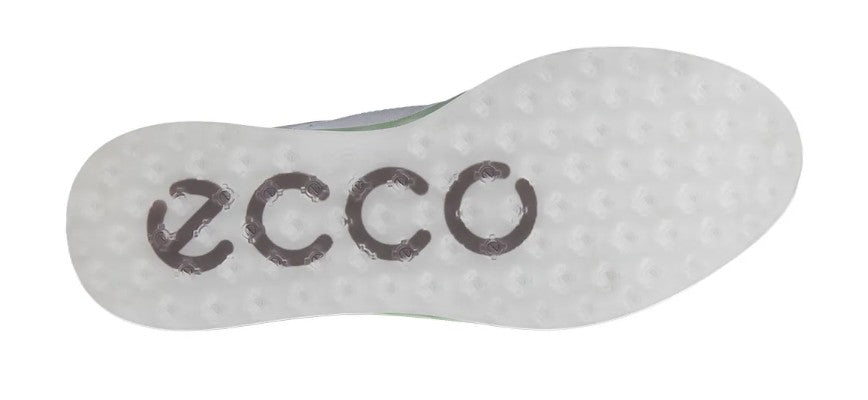 ECCO WOMEN'S S-THREE SPIKELESS GOLF SHOE in White/Matcha