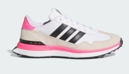 Adidas S2G 26 TEXTILE SPIKELESS Golf Shoes - Cloud White / Core Black / Lucid Pink