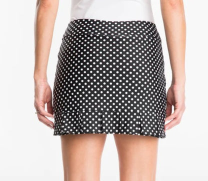 TZU TZU Samba 16" Skort Black Dotty