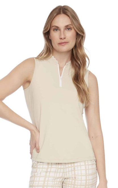 Swing Control INFINITY Velocity Sleeveless Scalloped Edge Top (Multiple Colors)