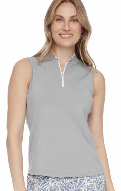 Swing Control INFINITY Velocity Sleeveless Scalloped Edge Top (Multiple Colors)