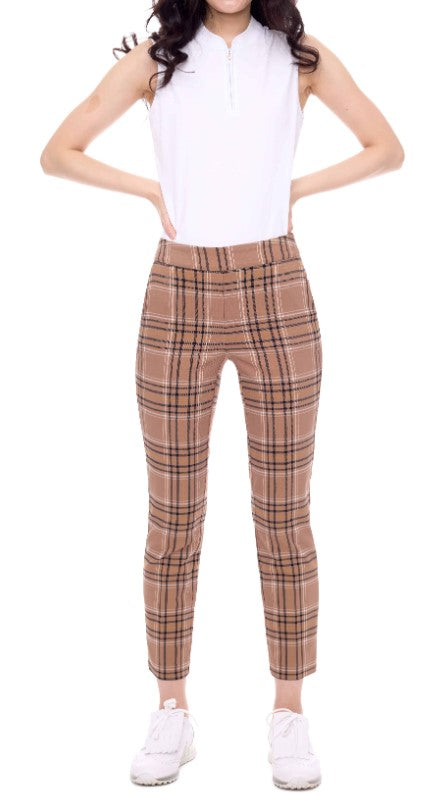 DS Golf Plaid Print Ankle Pants