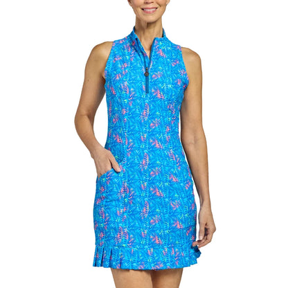 Tzu Tzu Shiloh Sleeveless Dress in Leafy