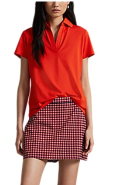 Ralph Lauren RLX SHORT-SLEEVE AIR TECH PIQUE POLO W/ SCALLOP COLLAR (Multiple Colors)