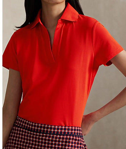 Ralph Lauren RLX SHORT-SLEEVE AIR TECH PIQUE POLO W/ SCALLOP COLLAR (Multiple Colors)