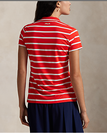 Ralph Lauren RLX SHORT-SLEEVE LIGHTWEIGHT AIRFLOW STRIPED POLO (SLIM FIT)