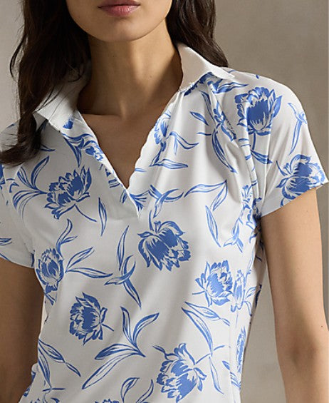 Ralph Lauren RLX SHORT-SLEEVE LIGHTWEIGHT AIRFLOW POLO W/ SCALLOP PLACKET