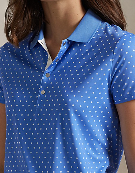 Ralph Lauren RLX SHORT-SLEEVE LIGHTWEIGHT AIRFLOW POLO POLKDA DOT (MULTIPLE COLORS)