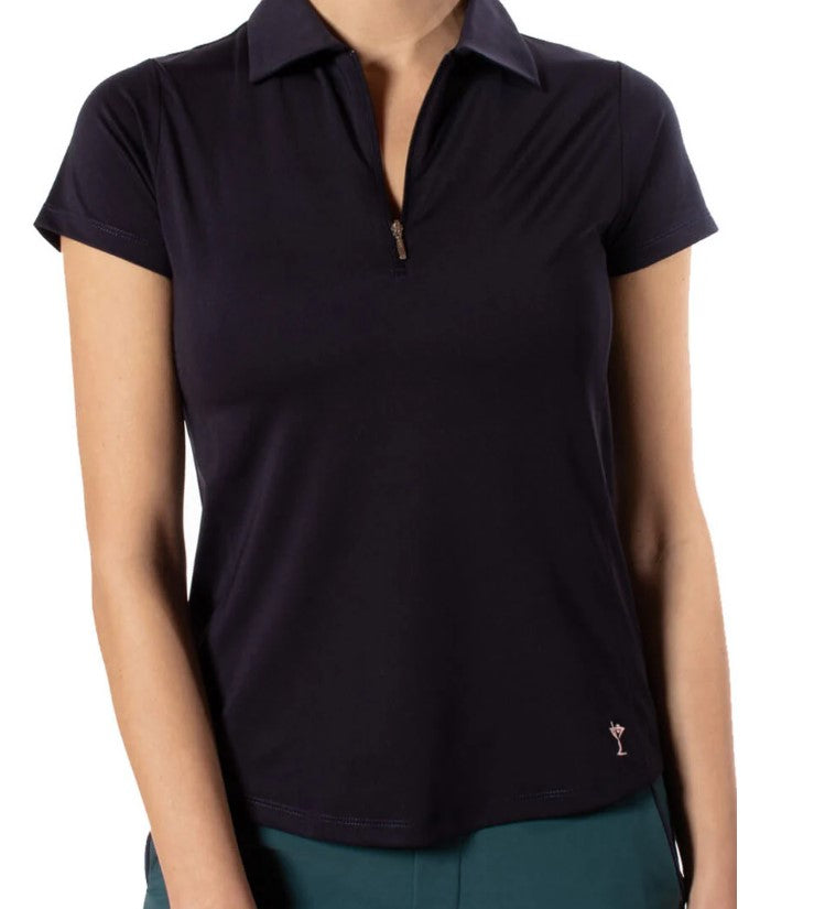 Golftini Short Sleeve Zip Polo (Multiple Colors)