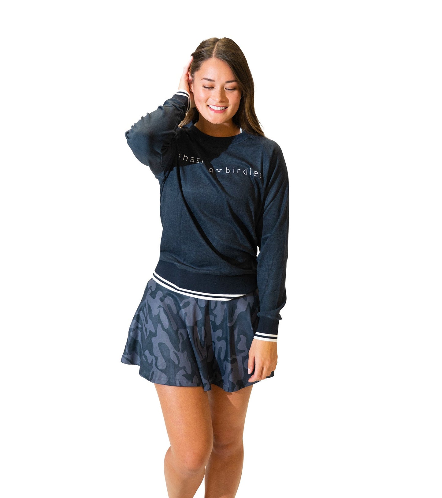 CALLIOPE GOLF Chasing Birdies Varsity Sweatshirt (Multiple Colors)