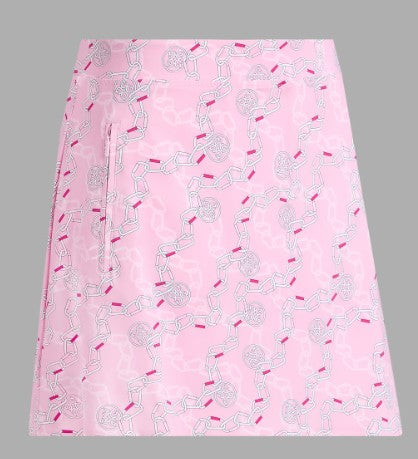 G/FORE APPAREL FLORAL SILKY TECH NYLON A-LINE SKORT