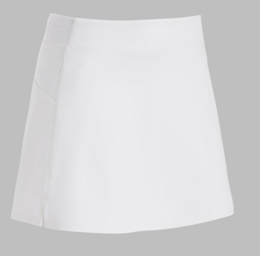 G/FORE APPAREL SILKY SNOW A-LINE SKORT 16"