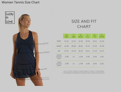 Lucky in Love EYELET YOU WIN IT Goddess Hip Fit Tank