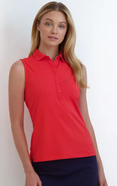 Fairway & Greene American Pie CHARLOTTE SLEEVELESS JERSEY POLO (Multiple Colors)