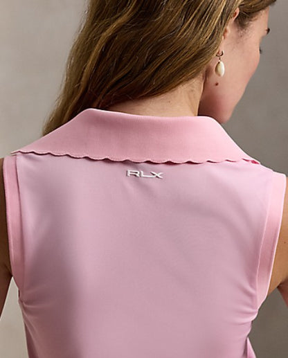 Ralph Lauren RLX SLEEVELESS AIR TECH PIQUE POLO W/ SCALLOP PLACKET (Multiple Colors) (Copy)