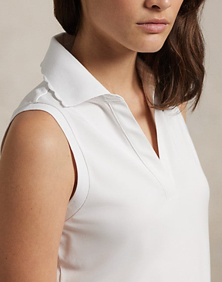 Ralph Lauren RLX SLEEVELESS AIR TECH PIQUE POLO W/ SCALLOP PLACKET (Multiple Colors)