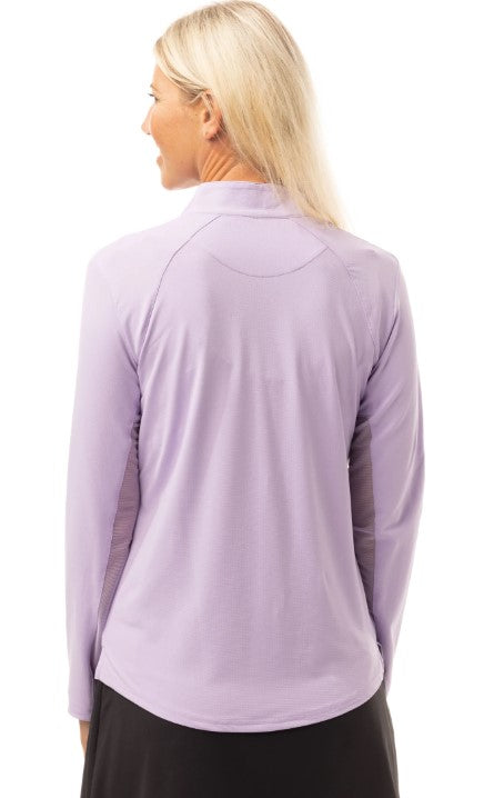 SanSoleil SolTek LUX Long Sleeve Zip Mock Solid (Multiple Colors)