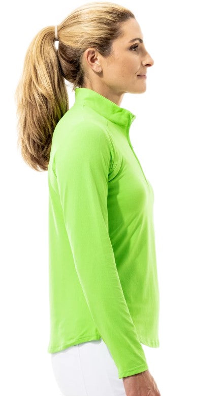 SanSoleil SolTek LUX Long Sleeve Zip Mock Solid (Multiple Colors)