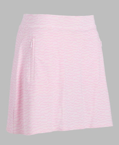 G/FORE APPAREL SPLIT STRIPE SILKY TECH NYLON SKORT 16"