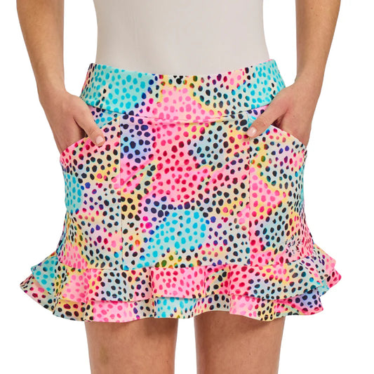 TZU TZU POLKA SPOTS STELLA SKORT 16"
