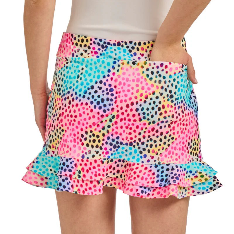 TZU TZU POLKA SPOTS STELLA SKORT 16"