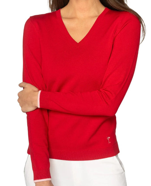 Golftini Stretch V-Neck Sweater