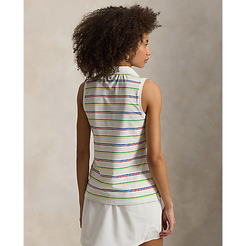 Ralph Lauren RLX SLEEVELESS YARN-DYED LIGHTWEIGHT AIRFLOW POLO