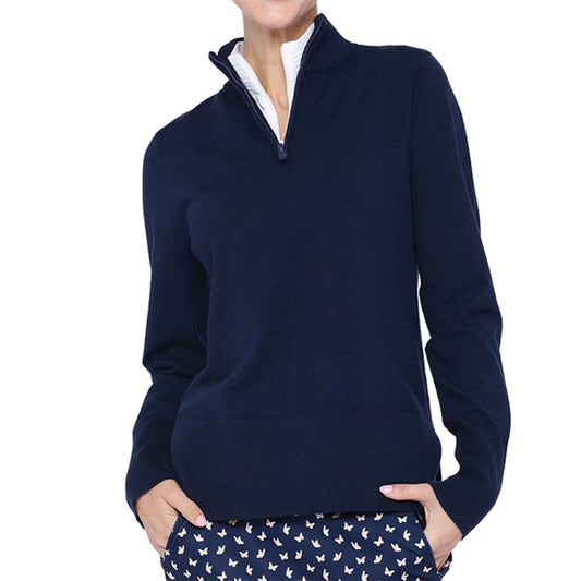 Belyn Key Anastasia Quarter Zip Sweater (Multiple Colors)