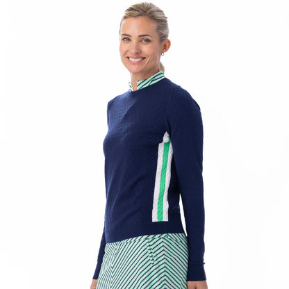 Belyn Key PALM BEACH Greenside Cable Sweater