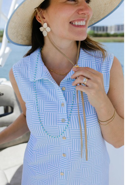 Duffield Lane Sabrina Dress in Harbor Hues 36"