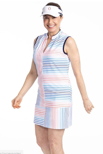 Kinona Sandy Par Sleeveless Dress  - Sun Stripe