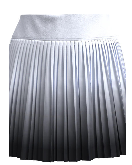 GGBlue Golden Glow Ombre Pleated Skort - 15.5"