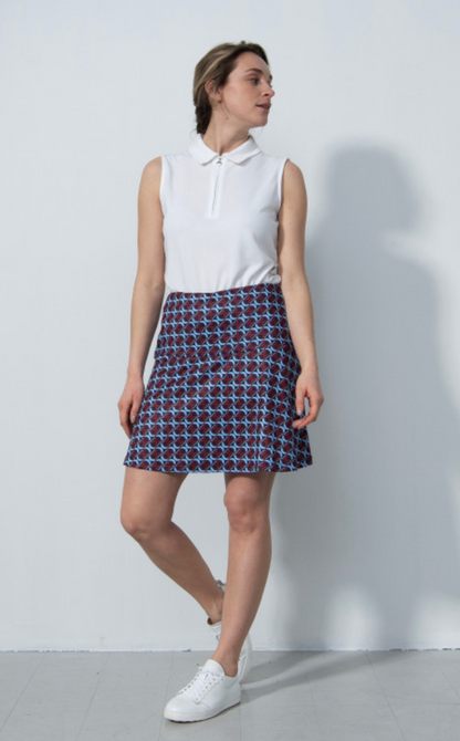 Daily Sports Belle Autumn Winter Airdrie Geometric Print Skort 18"