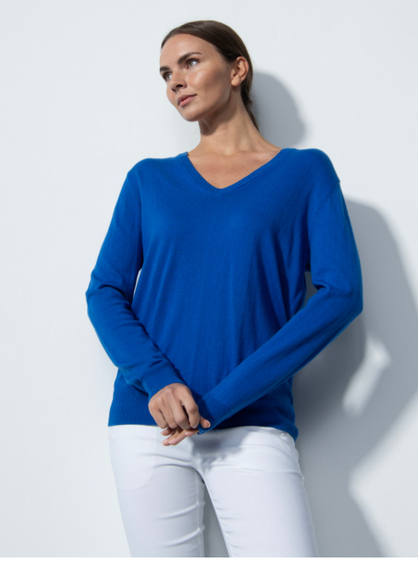 Daily Sports Hamper Bolzano V-Neck Knit Sweater (Multiple Colors)