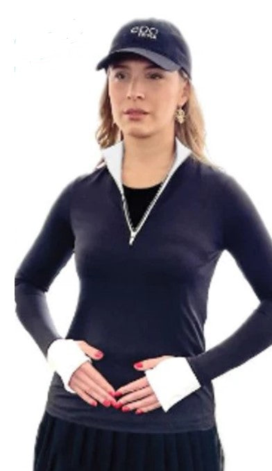 EPC Couture Toile Thumb Holes Long Sleeve Top (Multiple Colors)