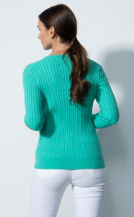 Daily Sports ABSTRACT Cable Knit Sweater