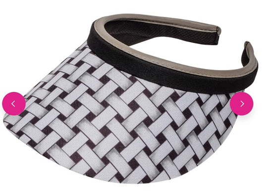 GloveIt Shadow Weave Print Solid Clip-On Visors