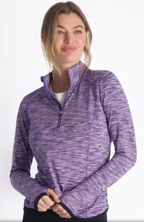 ZERO RESTRICTION SHAE LONGSLEEVE ZIP MOCK (MULTIPLE COLORS)